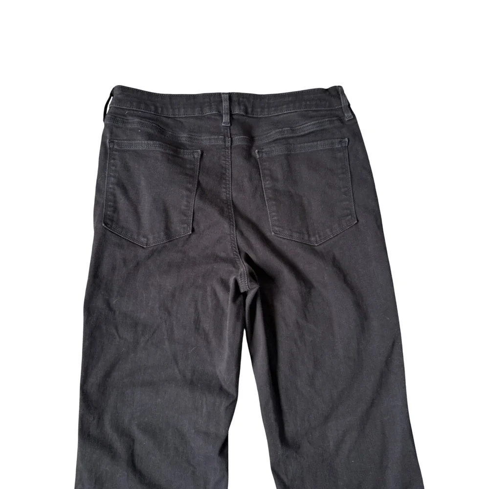 Athleta Flex Kick Flare Jean Black Women's Size 12 Tall Zip Pocket Stretch EUC - Picture 4 of 6